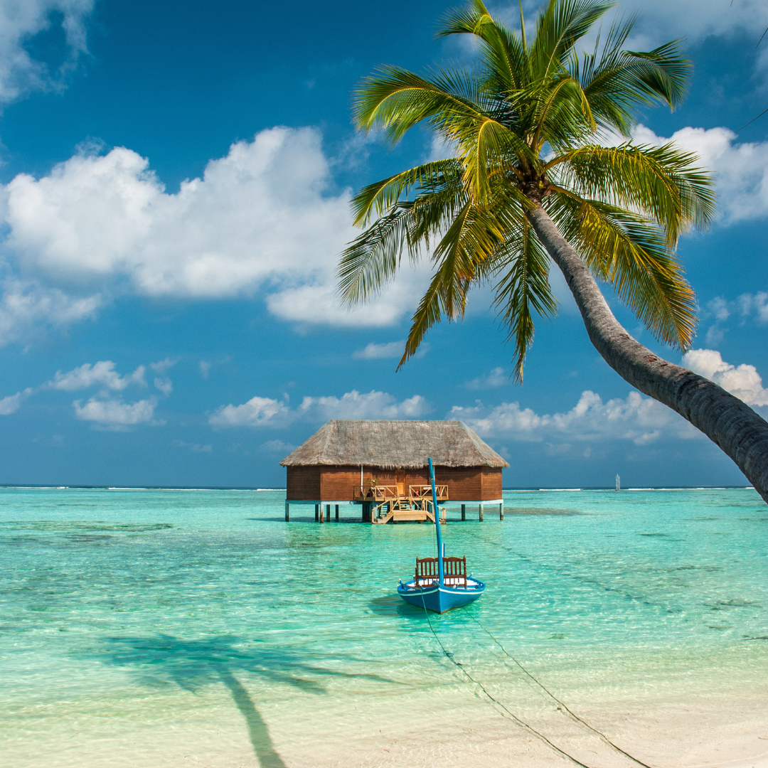 Maldives tropical island