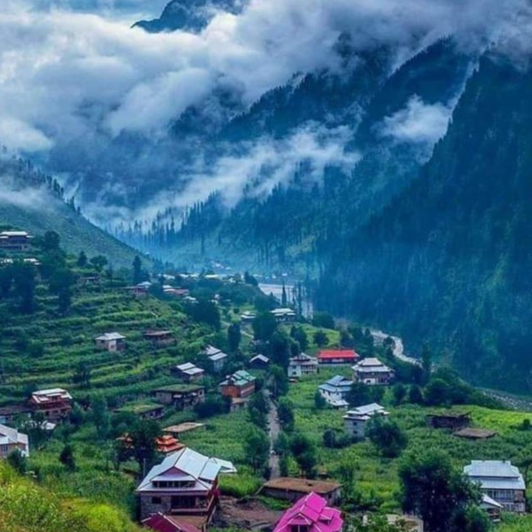 Green valley landscape